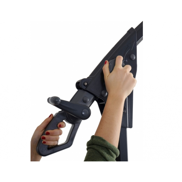 Hngeparasol 3 meter - 300 cm deluxe creme aluminium parasol