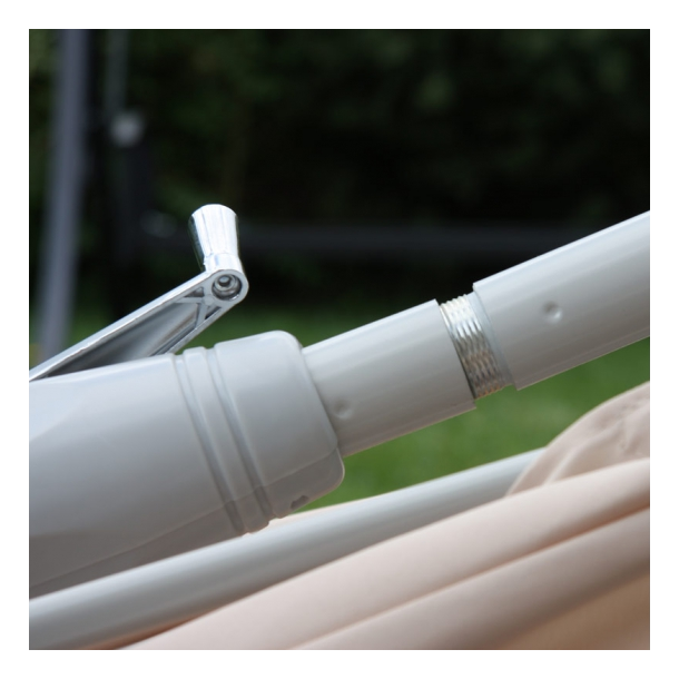 Parasol i aluminium med knk/vip 2x3M - bordeaux