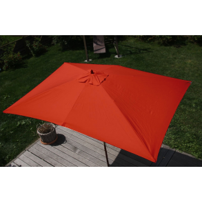 Tr�parasol - terracotta haveparasol 3x2 meter