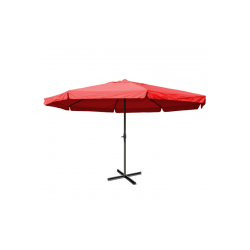 Markedsparasol 5 m - bordeaux rd haveparasol 5x5 med krank og fod