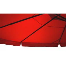 Markedsparasol 5 m - bordeaux rd haveparasol 5x5 med krank og fod