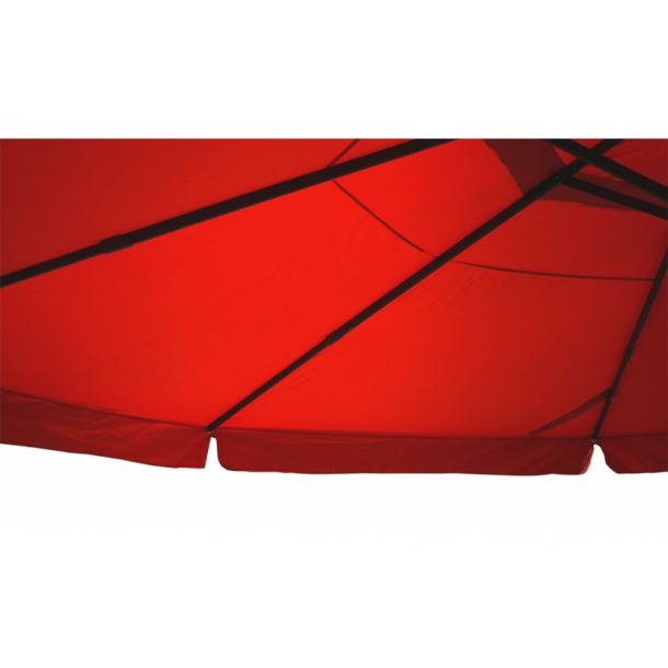 Markedsparasol 5 m - bordeaux rd haveparasol 5x5 med krank og fod