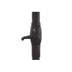 Markedsparasol 5 m - bordeaux rd haveparasol 5x5 med krank og fod