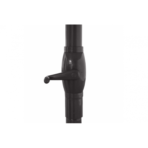 Markedsparasol 5 m - bordeaux rd haveparasol 5x5 med krank og fod