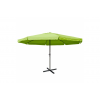 Markedsparasol 5 m - grn haveparasol 5x5 med krank og fod
