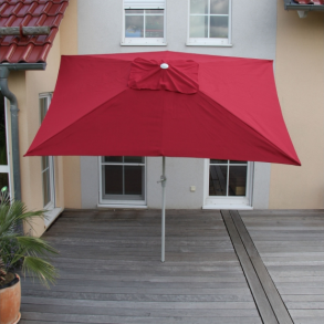 Parasol i aluminium med knk/vip 2x3M - bordeaux