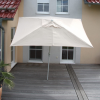 Parasol 2 x 3 meter i aluminium med knk/vip - creme