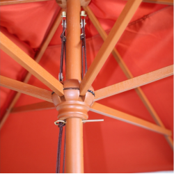 Tr�parasol - terracotta haveparasol 3x2 meter