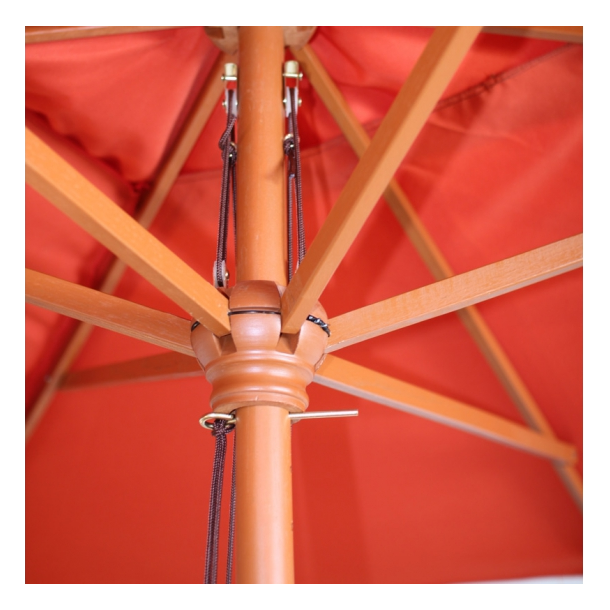 Tr�parasol - terracotta haveparasol 3x2 meter