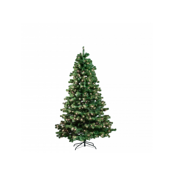 Juletræ på 180 cm med 240 LED - kunstigt plastik juletræ