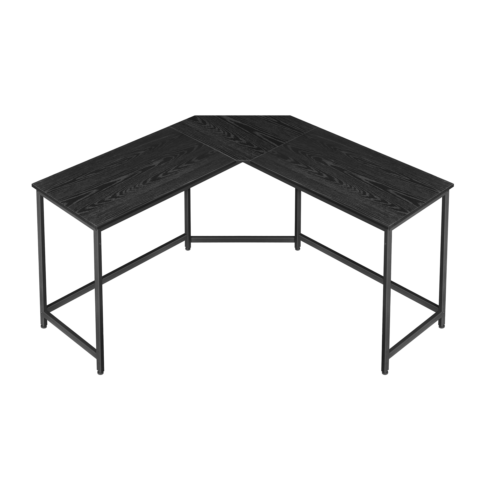 Hjørneskrivebord - L-formet skrivebord - sort 149 x 149