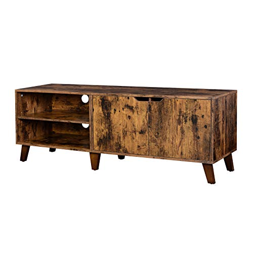 TV-bænk - retro TV-bord - vintage rustik brun 140x40x50 cm