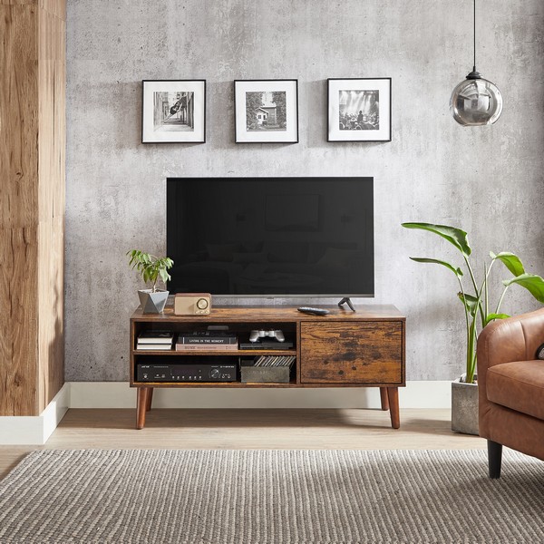 TV-bord - retro TV-bænk - vintage rustikt brunt 120x40x50 cm