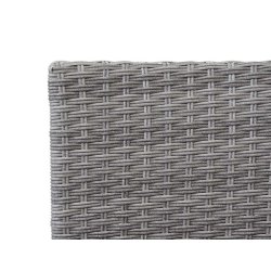 Polyrattan havebnk med bord - gr 2 personers havesofa 132 cm