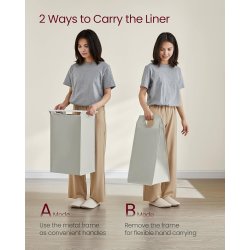 Vasket�jskurve med 4 rum - 4 vasket�jsposer - hvid