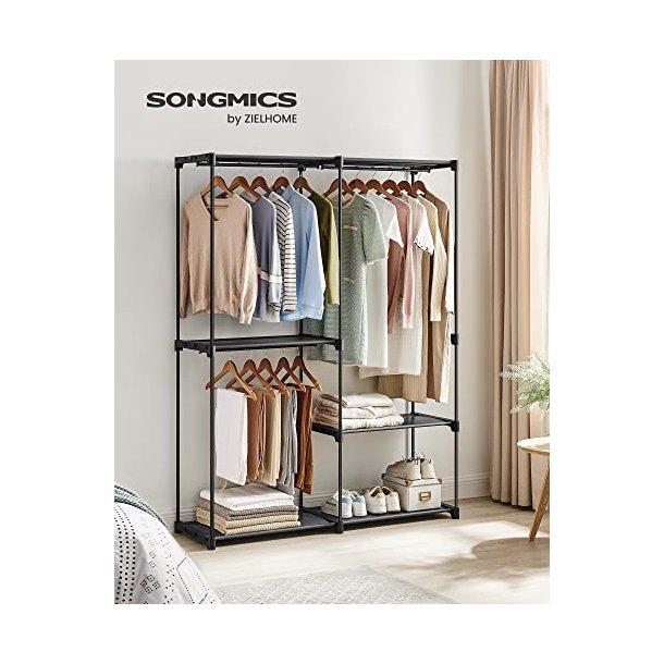 �bent kl�deskab - �ben garderobe - sort garderobeskab og t�jskab