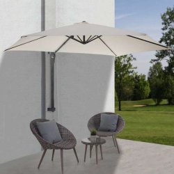 Altanparasol 3x3M til vg - vghngt creme hngeparasol 3 meter