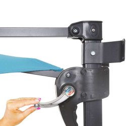 Altanparasol 3x3M til v�g - v�gh�ngt turkis h�ngeparasol �3 meter