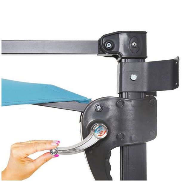 Altanparasol 3x3M til v�g - v�gh�ngt turkis h�ngeparasol �3 meter