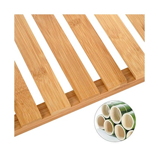 Bambus reol med 3 hylder - badevrelsesreol - 60 x 26 x 66