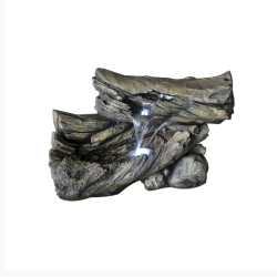 Vandkunst Bounty - Liggende tr�stammer med lys