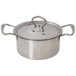 Camping grydest i 6 dele - 3 kkkengryder i rustfrit stl ~ slv