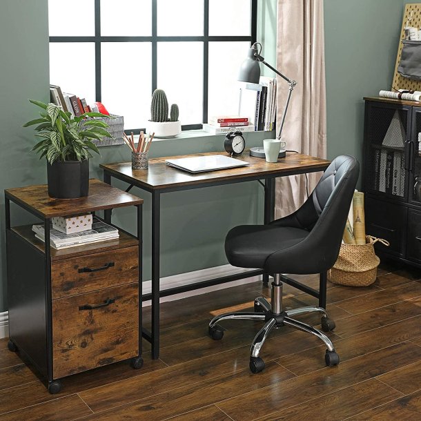 Skrivebord - computerbord - rustik brun 100 x 50 x 75 cm