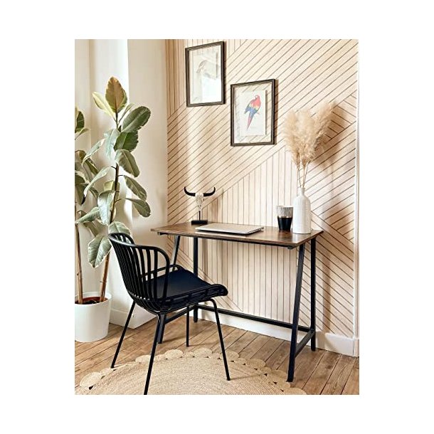 Skrivebord - arbejdsbord - rustik brun 100 x 50 x 75 cm