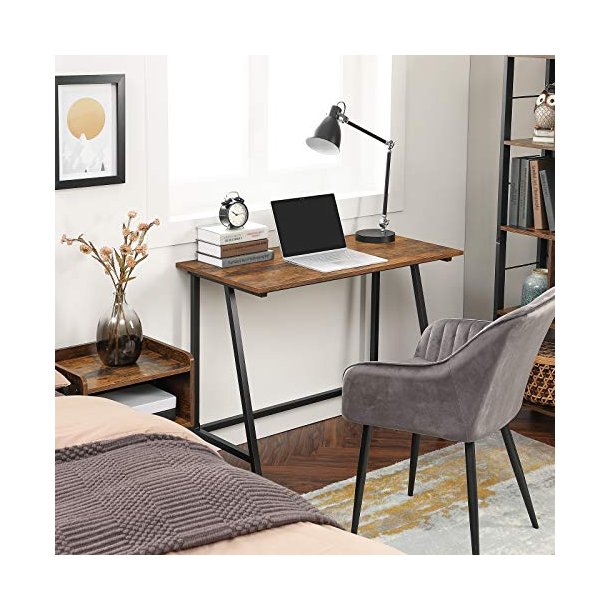 Skrivebord - arbejdsbord - rustik brun 100 x 50 x 75 cm