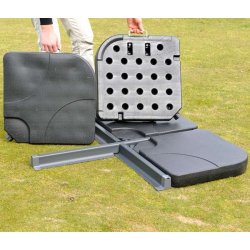 Parasolfod 65-100 kg - 4 stk plast fliser/vgt til haveparasol/parasol 