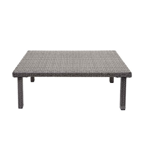 Havebord - gr polyrattan 30x80x50 cm - havembler