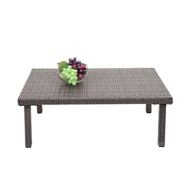 Havebord - gr polyrattan 30x80x50 cm - havembler