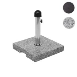 Parasolfod i granit - firkantet gr granitfod til parasol 23 kg