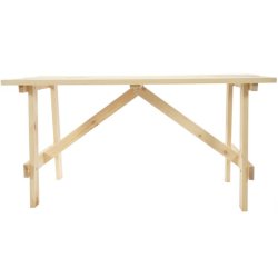 Havebord 148 cm - trbord - ubehandlet massivt fyrretr