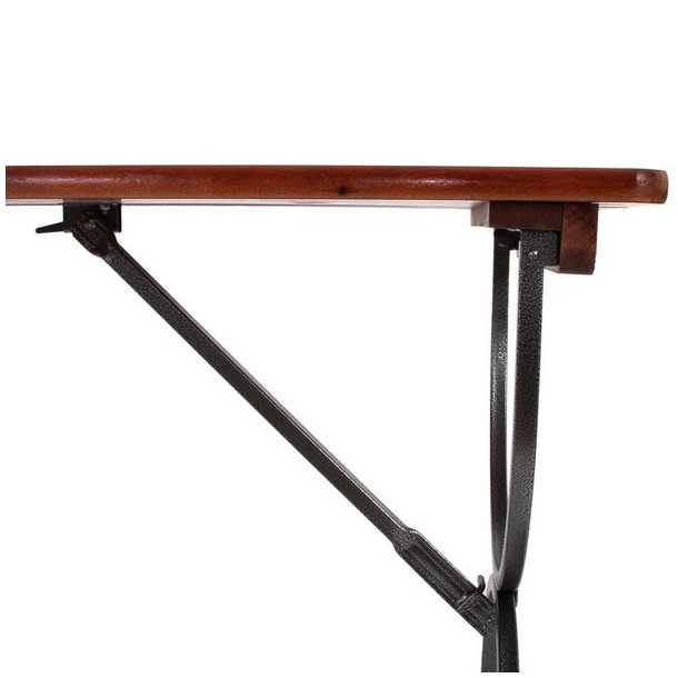 Havebord - sammenklappeligt foldbart brunt havebord p 180 cm