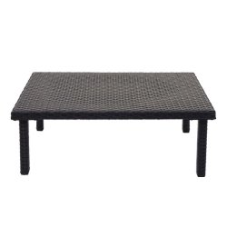 Havebord - sort polyrattan 30x80x50 cm - havem�bler