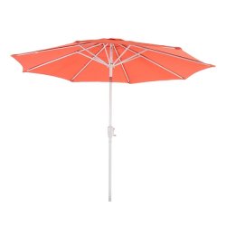 Haveparasol i aluminium med knk/vip 270 cm - orange parasol