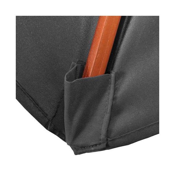 Tr�parasol �3 meter - antracit haveparasol af tr� �300 cm