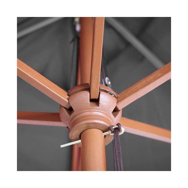 Tr�parasol �3 meter - antracit haveparasol af tr� �300 cm