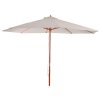 Trparasol 3 meter - creme/beige haveparasol af tr 300 cm