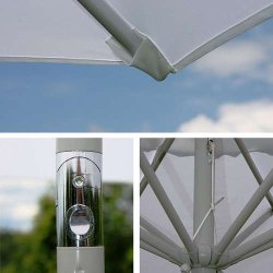 Haveparasol i aluminium med kn�k/vip �270 cm - antracit parasol