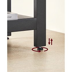 Hj�rneskrivebord - L-formet skrivebord - gr�/beige 138 x 138