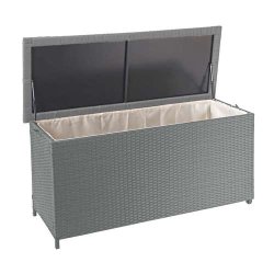 Polyrattan hyndeboks - gr hyndeboks p 320 liter - 63x135x52 Premium model