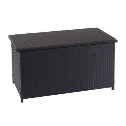 Polyrattan hyndeboks - sort hyndeboks p 320 liter - 63x135x52 Basis model