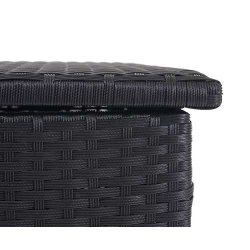 Polyrattan hyndeboks - sort hyndeboks p 320 liter - 63x135x52 Basis model