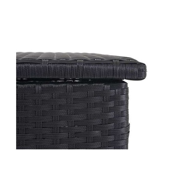 Polyrattan hyndeboks - sort hyndeboks p 320 liter - 63x135x52 Basis model
