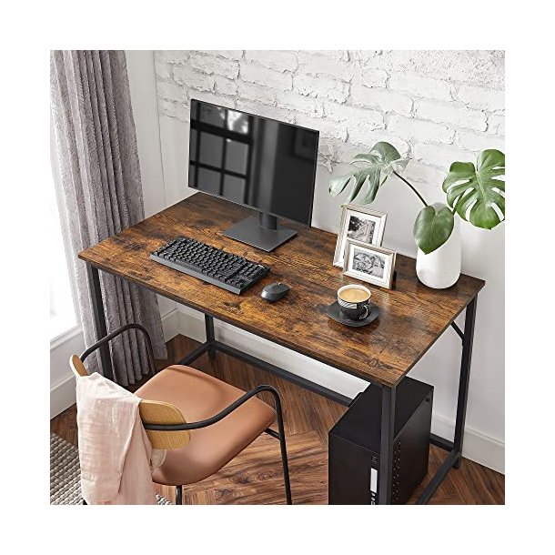 Skrivebord - computerbord - rustik brun 60 x 120 x 75 cm