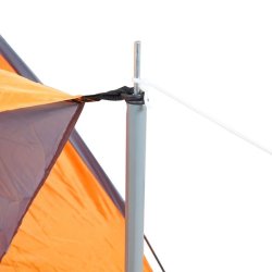Campingtelt - 2 personers kuppeltelt til camping - orange telt