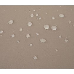 Polyrattan liggestol - brun polyrattan solseng med 10 cm creme hynde - Premium