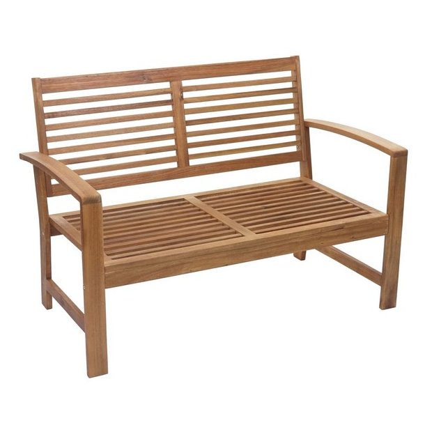 Havembelst 4 dele med hynder massivt akacietr - loungest